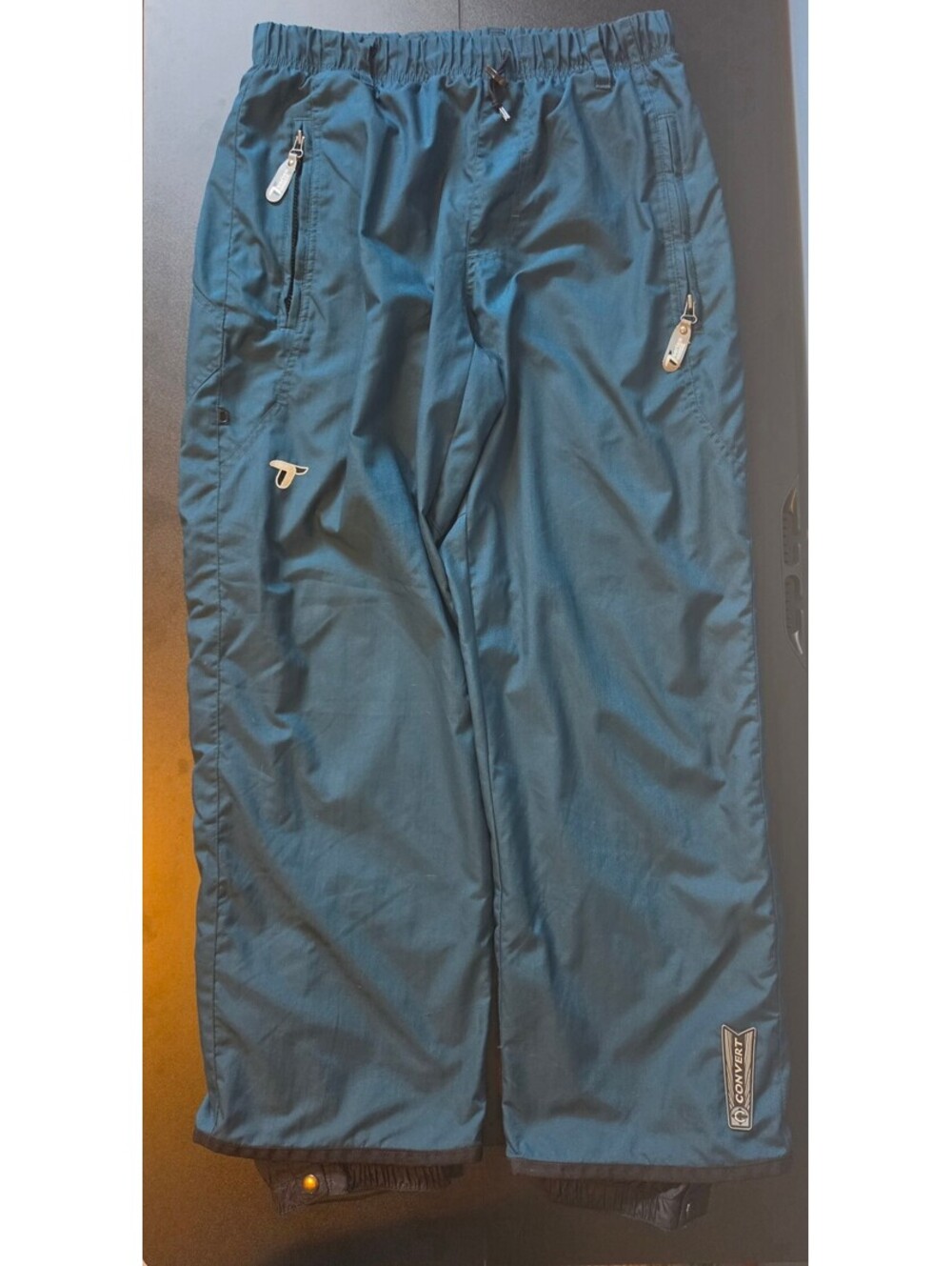 Vintage Columbia ConVert Ski Snow Pants Men’s Large Teal Blue 90s Snowboard